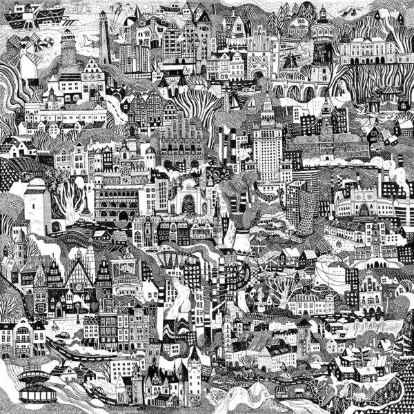 Jedwabna apaszka z historią i unikatowym wzorem