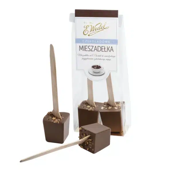 Mieszadełka do samodzielnego przygotowania pitnej czekolady Wedel