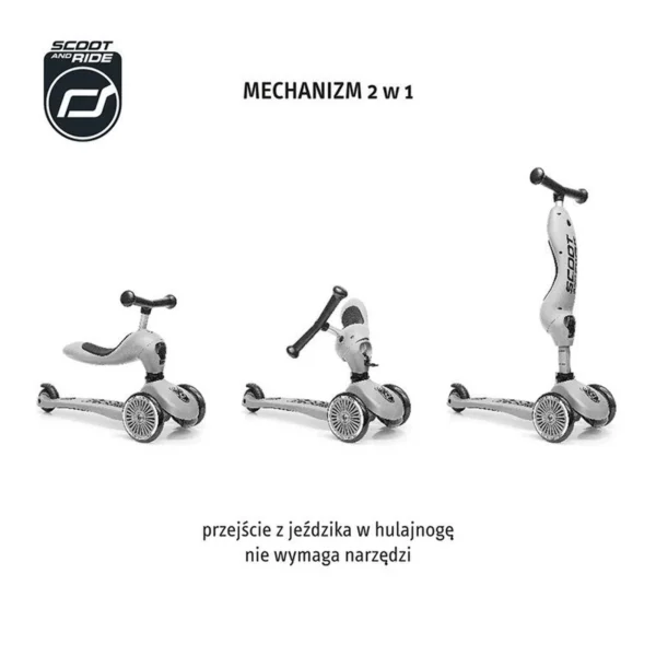 2w1 rower biegowy i hulajnoga Scoot and Ride