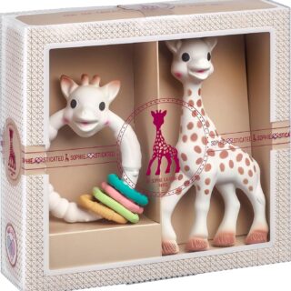 Zestaw żyrafa Sophie i kolorowy gryzak