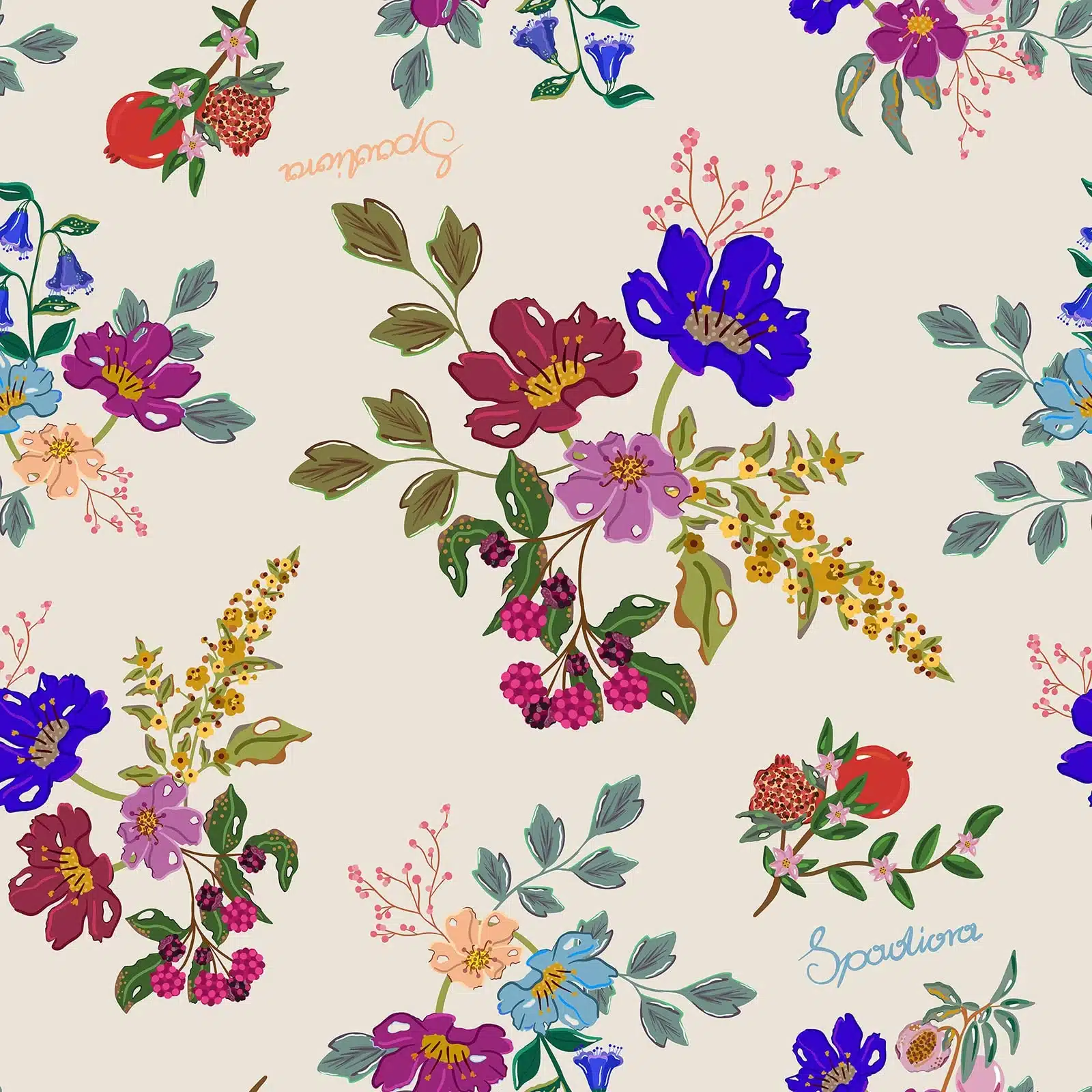 Jedwabna gumka do włosów z unikatowym wzorem z historią - obrazek 13