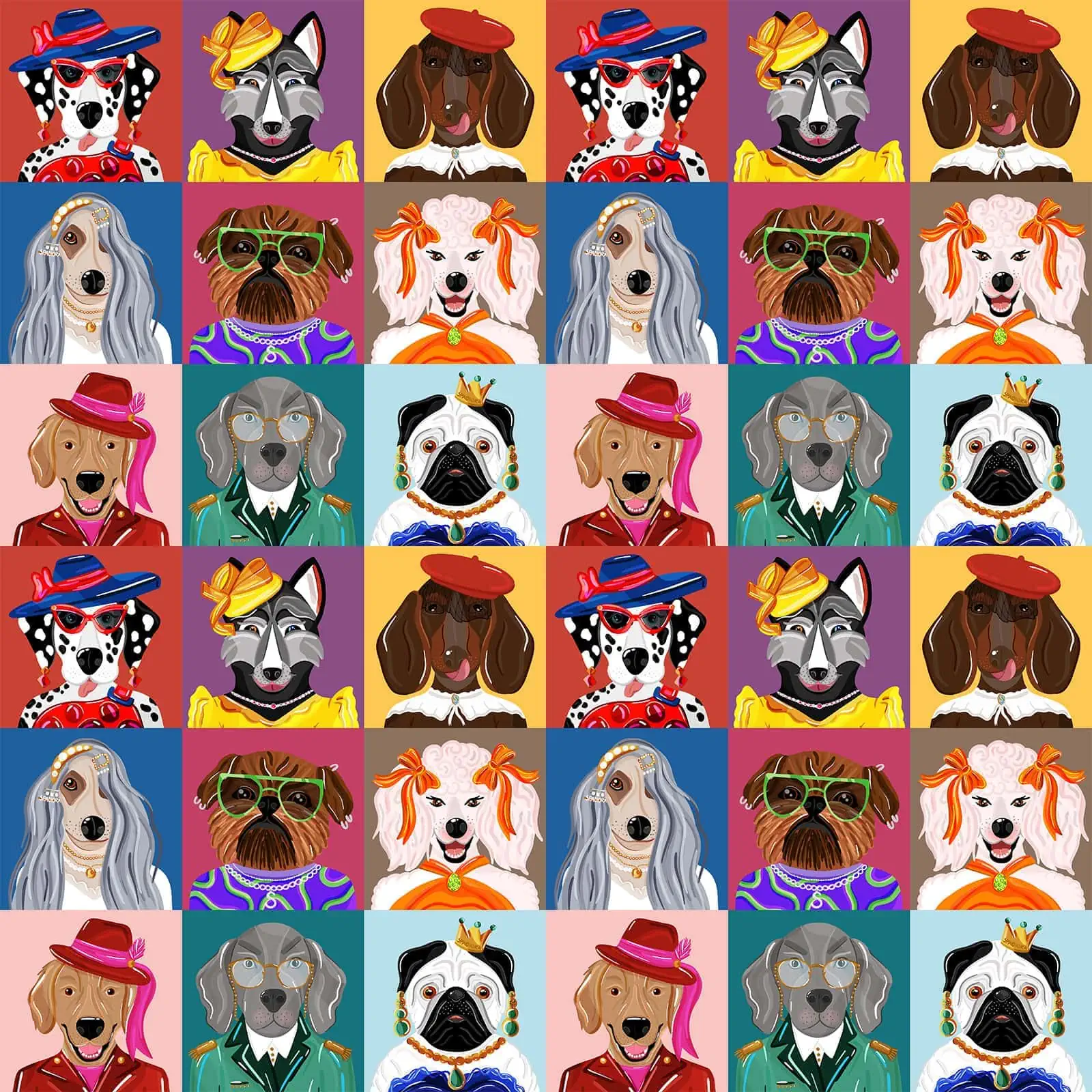 Jedwabna gumka do włosów z unikatowym wzorem z historią - obrazek 10