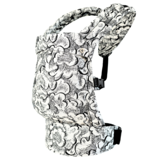 Regulowane nosidełko dziecięce wzorzyste, z tencelem, z bambusem