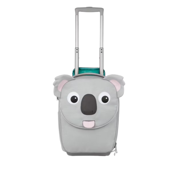 szara walizka dla dziecka koala walizka zwierzątko na kółkach