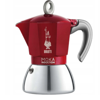 4tz czerwona Kawiarka Bialetti New Moka Induction na płyty indukcyjne