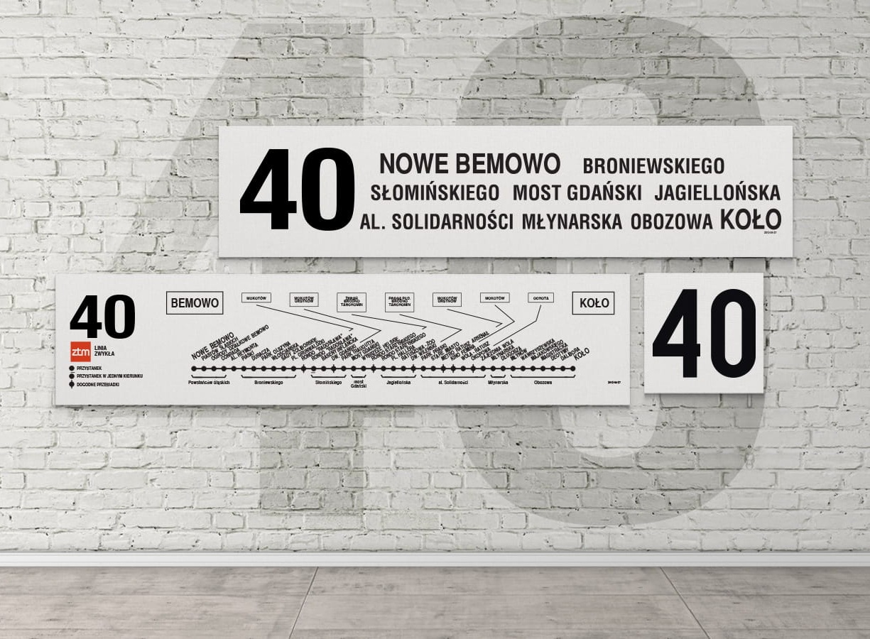 Tablica liniowa + tablica czołowa - Tramwaje Warszawskie - obrazek 3