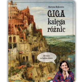 Giga księga różnic Martyny Rejkowicz – okładka książki edukacyjnej dla dzieci na prezent