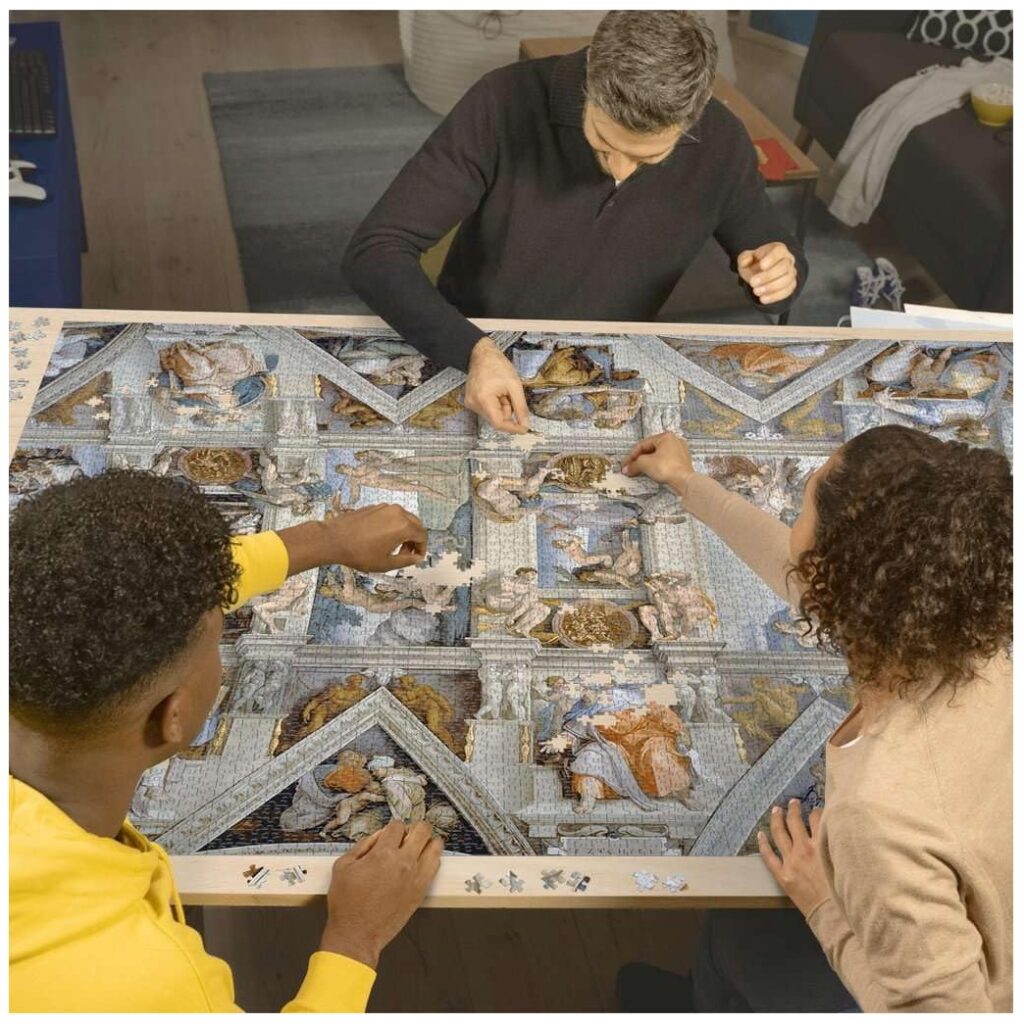 układanie puzzli Ravensburger 5000 elementów wspólne spędzanie czasu pomysł na prezent dla dorosłych